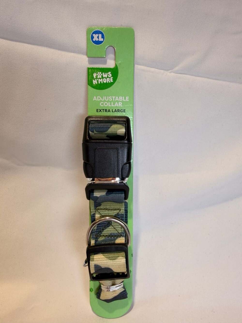 Paws N' More Adjustable Dog Collar Size Extra Large 18-26 In Camo